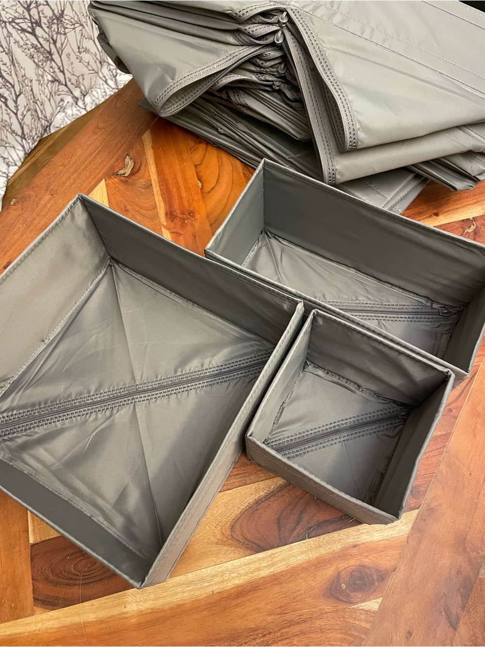 IKEA Gray Drawer Organizers (Skubb)